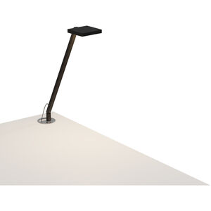 Focaccia Solo 7.00 watt Matte Black Desk Lamp Portable Light, Grommet Mount